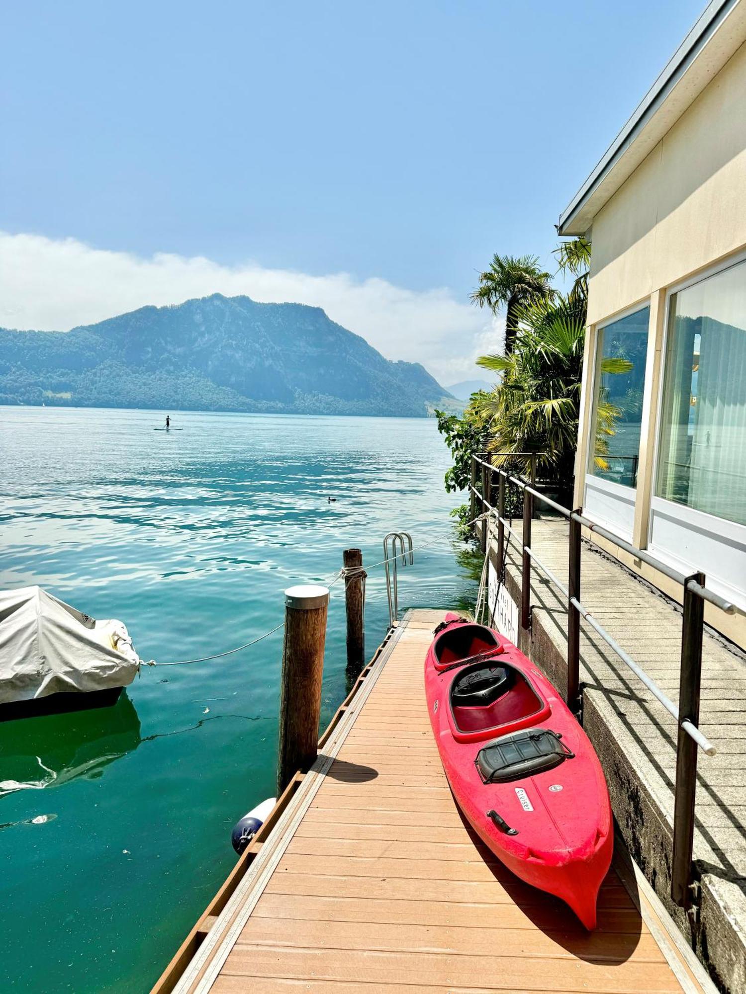 Seehotel Gotthard Weggis Dış mekan fotoğraf