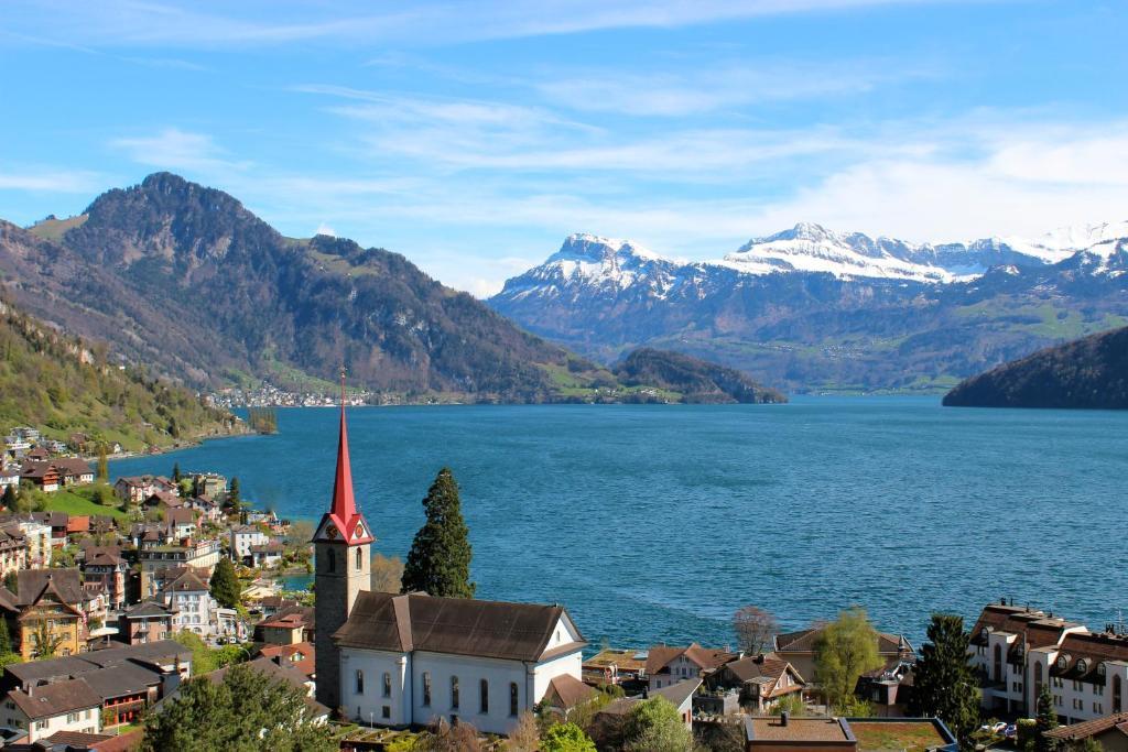 Seehotel Gotthard Weggis Dış mekan fotoğraf