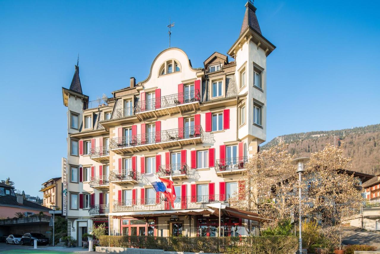 Seehotel Gotthard Weggis Dış mekan fotoğraf