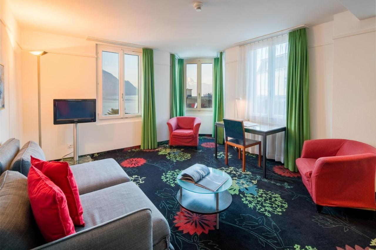 Seehotel Gotthard Weggis Dış mekan fotoğraf